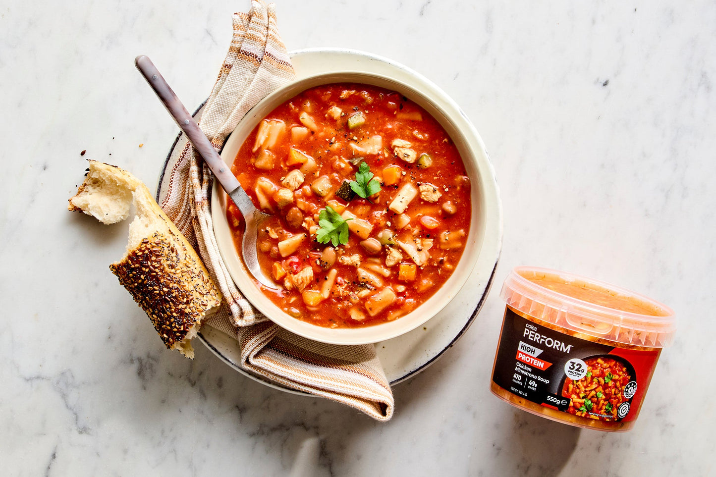Chicken Minestrone Soup - High Protein
