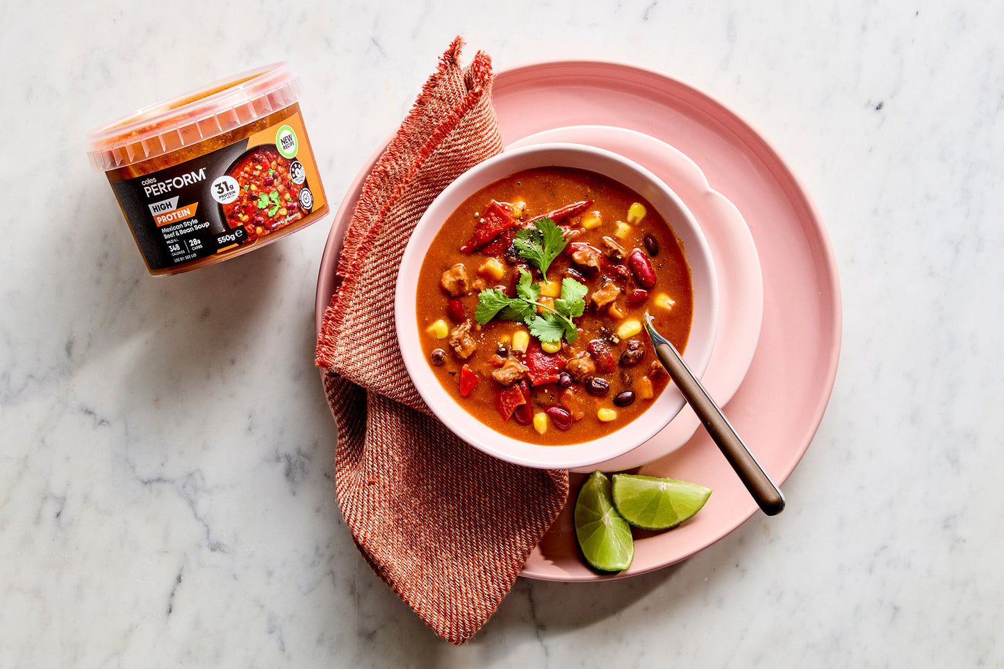 Mexican Style Beef & Bean Soup - High Protein