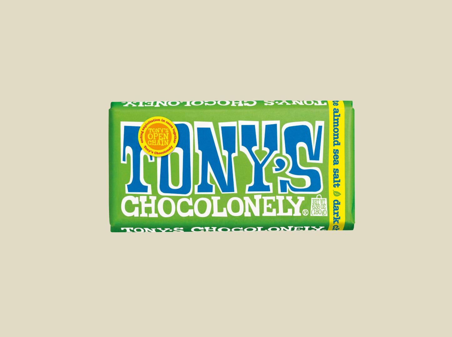 Tony's Chocolonely Dark Chocolate Almond Sea Salt