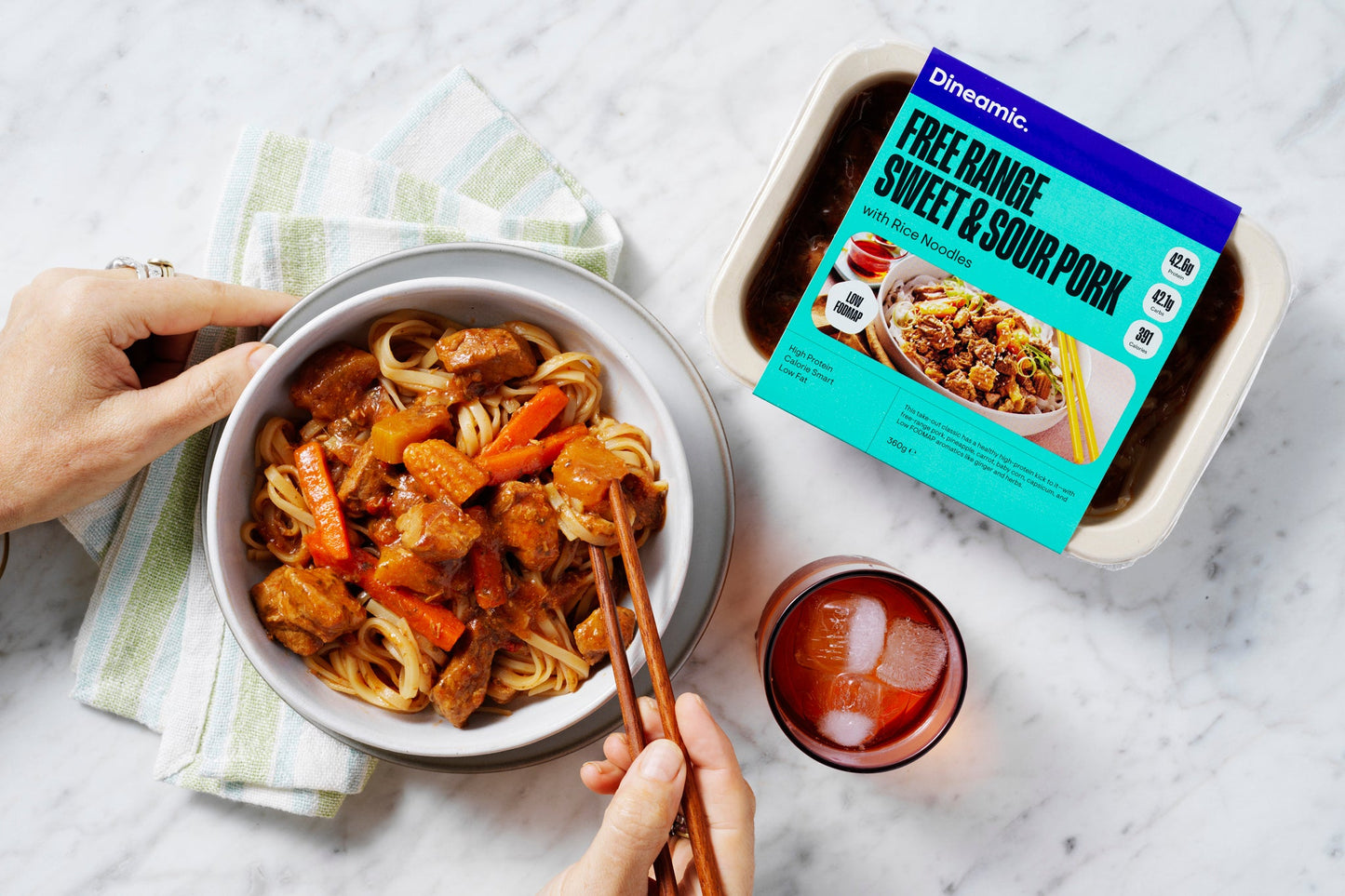 Free Range Sweet and Sour Pork with Rice Noodle