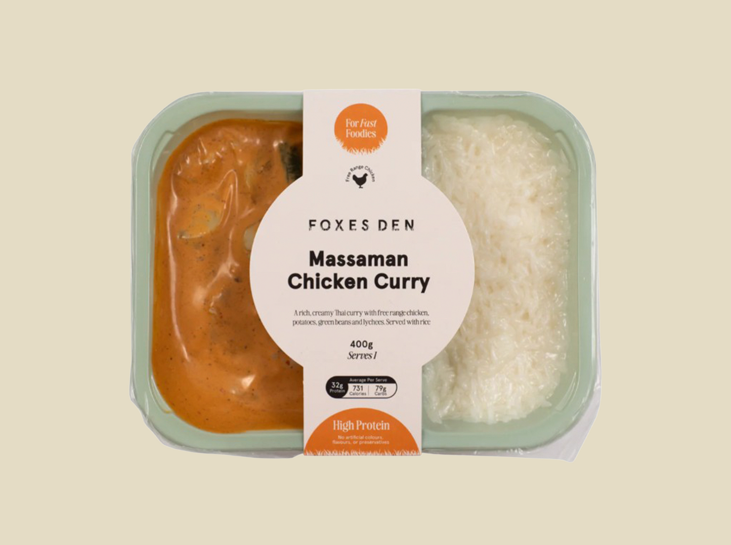 Foxes Den Massaman Chicken Curry with Rice
