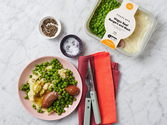 Wagyu Beef Bangers with Mash