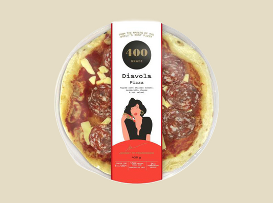 400 Gradi Pizza 11" Diavola Hot Salami, 430g