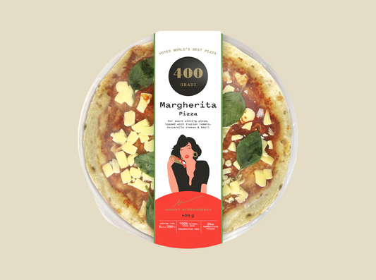 400 Gradi Pizza 11" Margherita 400g