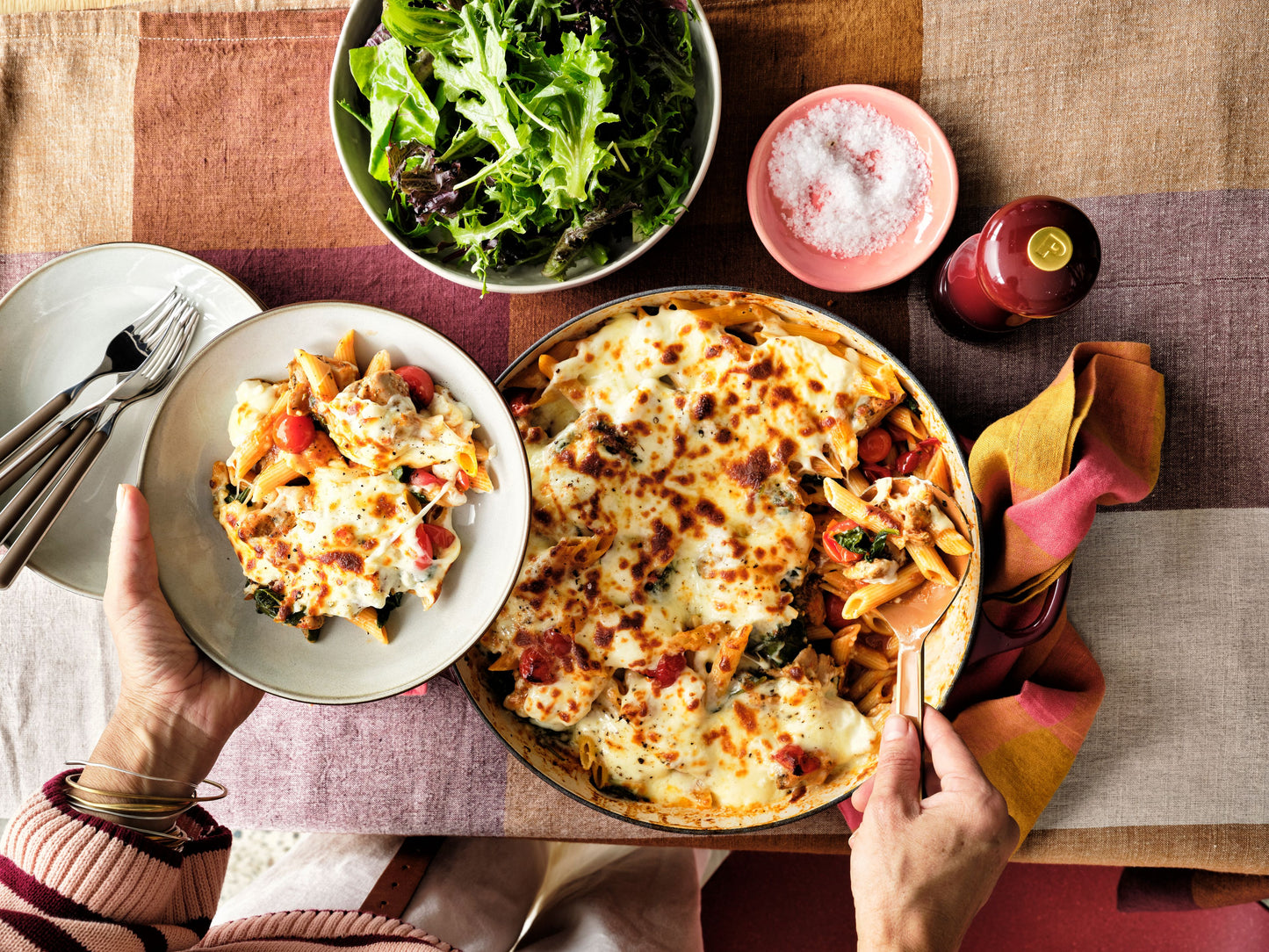 Italian Chicken and Tomato Pasta Bake