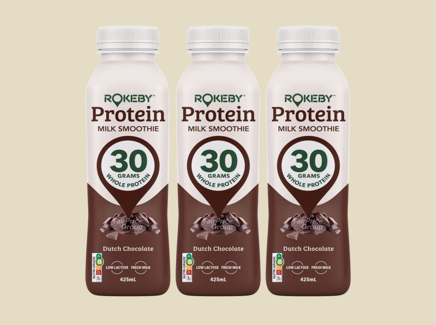 Rokeby Protein Dutch Chocolate Smoothie - 3 pack