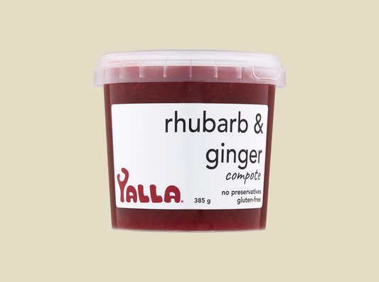 Yalla Rhubarb and Ginger Compote